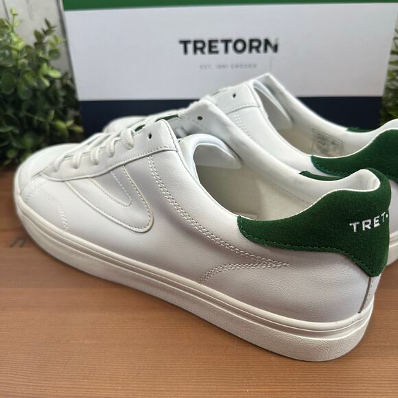 Tretorn Men's Swerve White Lace Up Sneakers Size 10 - Picture 5 of 8